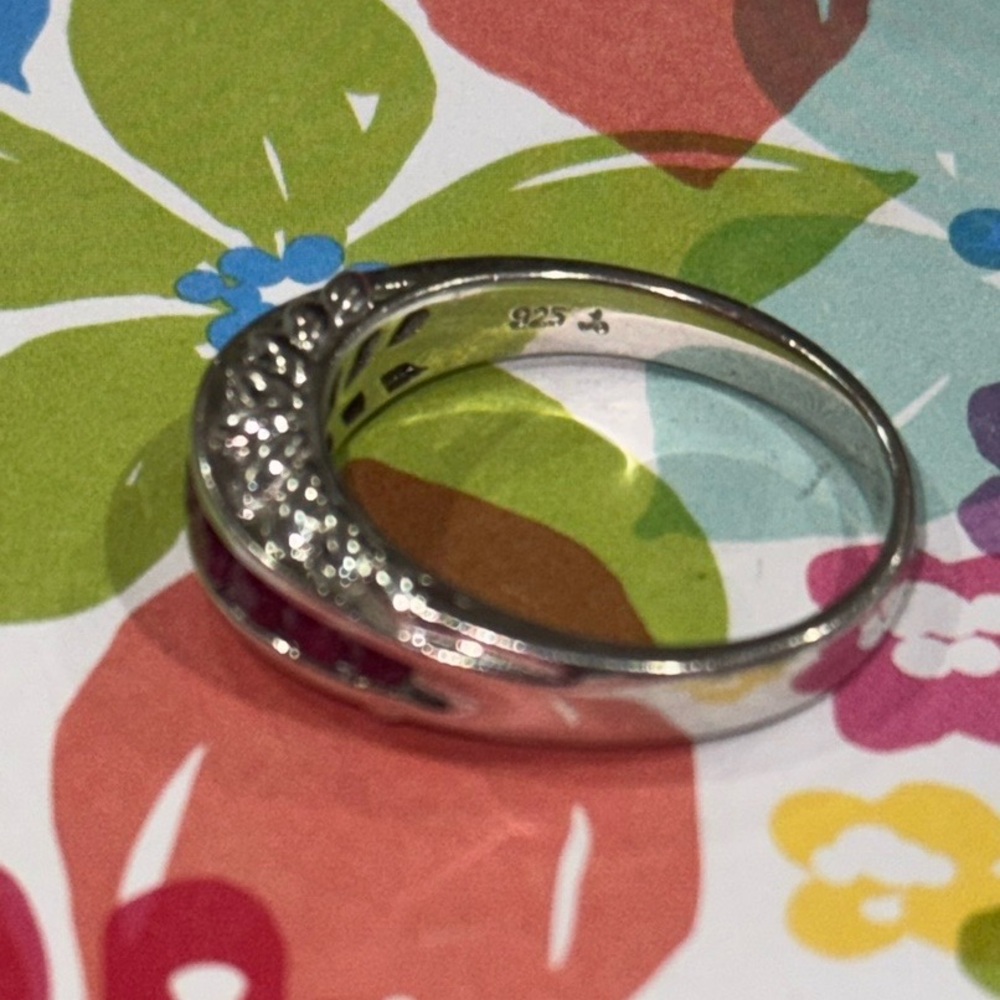 Silver Ruby Ring - image 7